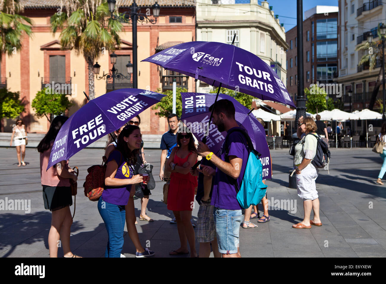 Tour guide umbrella hires stock photography and images Alamy