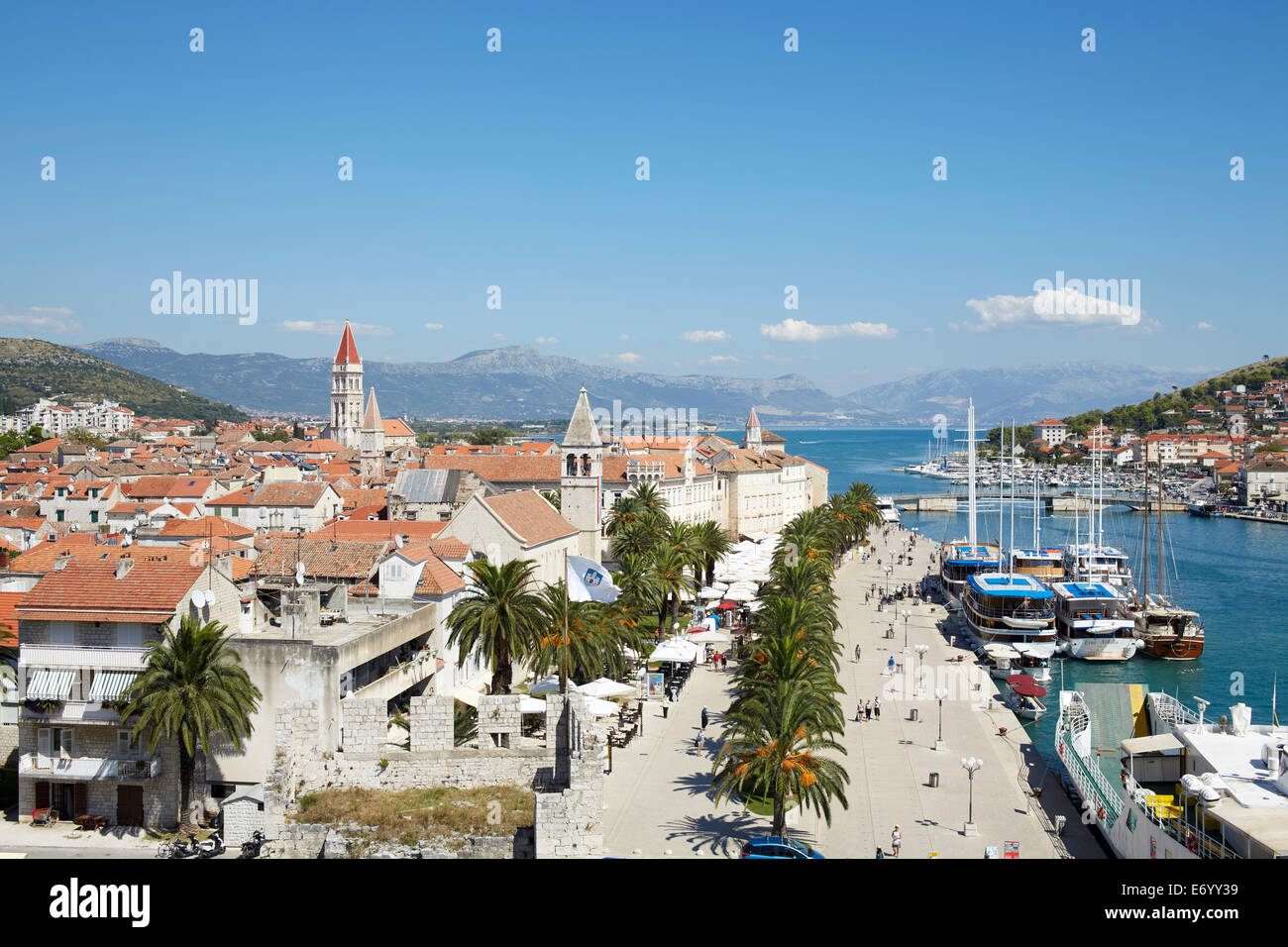 Trogir, Croatia. Old Town. Trogir ia an UNESCO world heratige site. Stock Photo