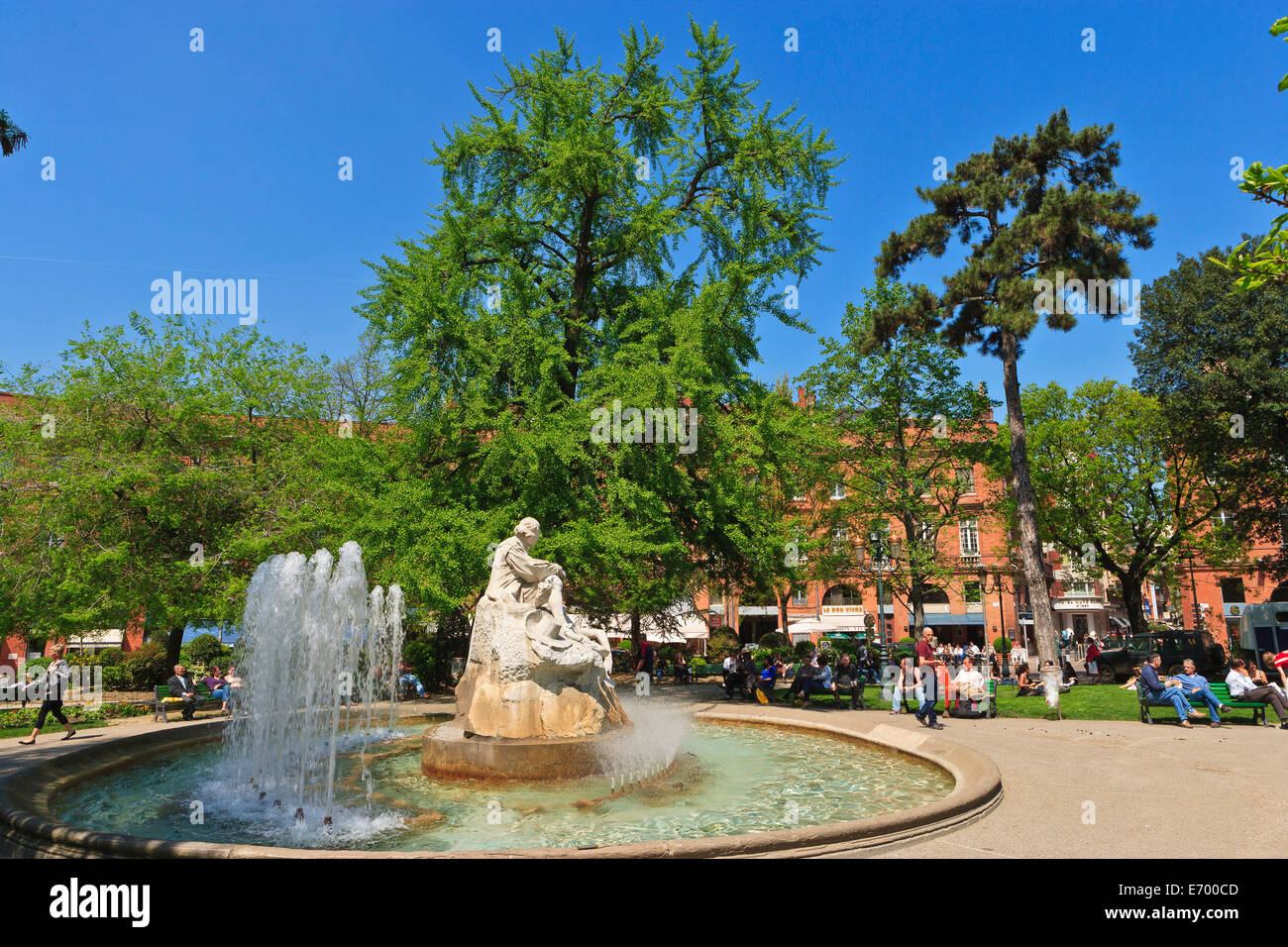 France, Toulouse, Place Wilson Stock Photo