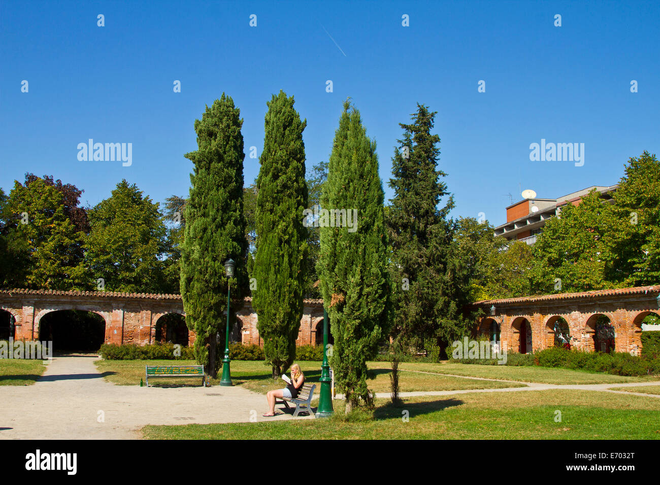 France, Toulouse, old Carthusian cloister Stock Photo