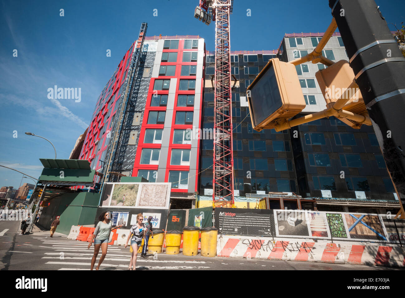 The unfinished Atlantic Yards project by Forest City Ratner  in Brooklyn in New York Stock Photo
