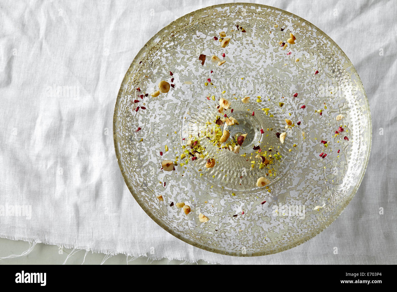 Empty plate with crumbs Stock Photo Alamy