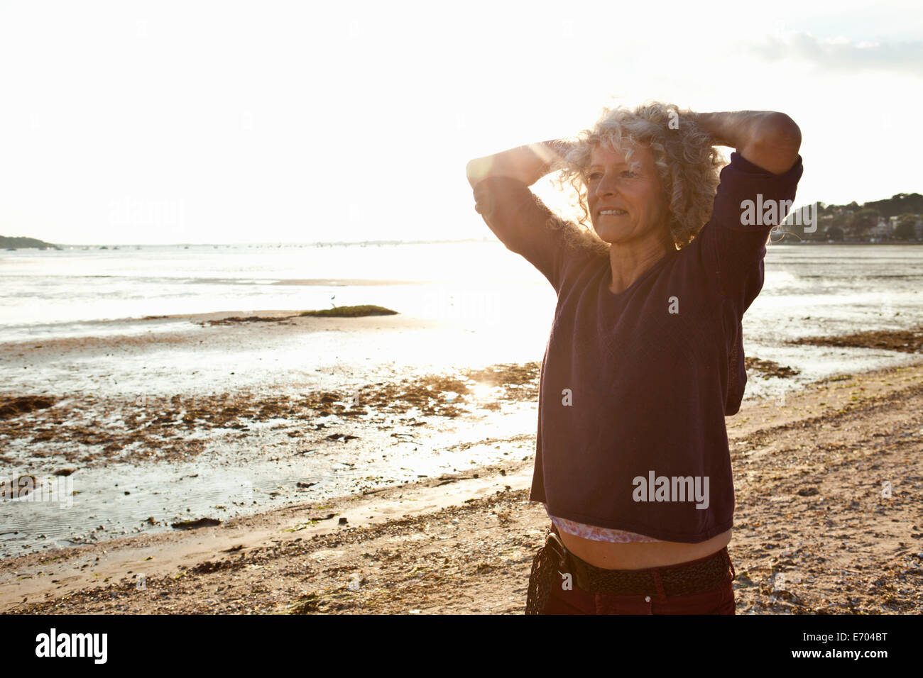 Mature adults beach europe hi-res stock photography and images - Alamy