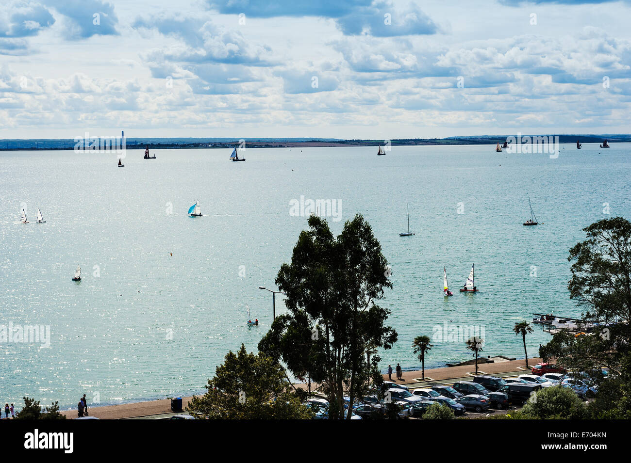 Southend on Sea from the Cliff gardens. Stock Photo