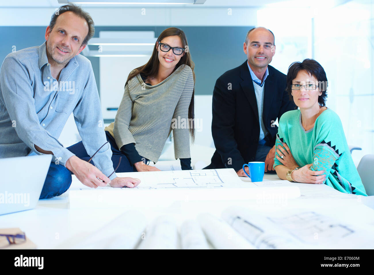 Portrait of group of business people Stock Photo
