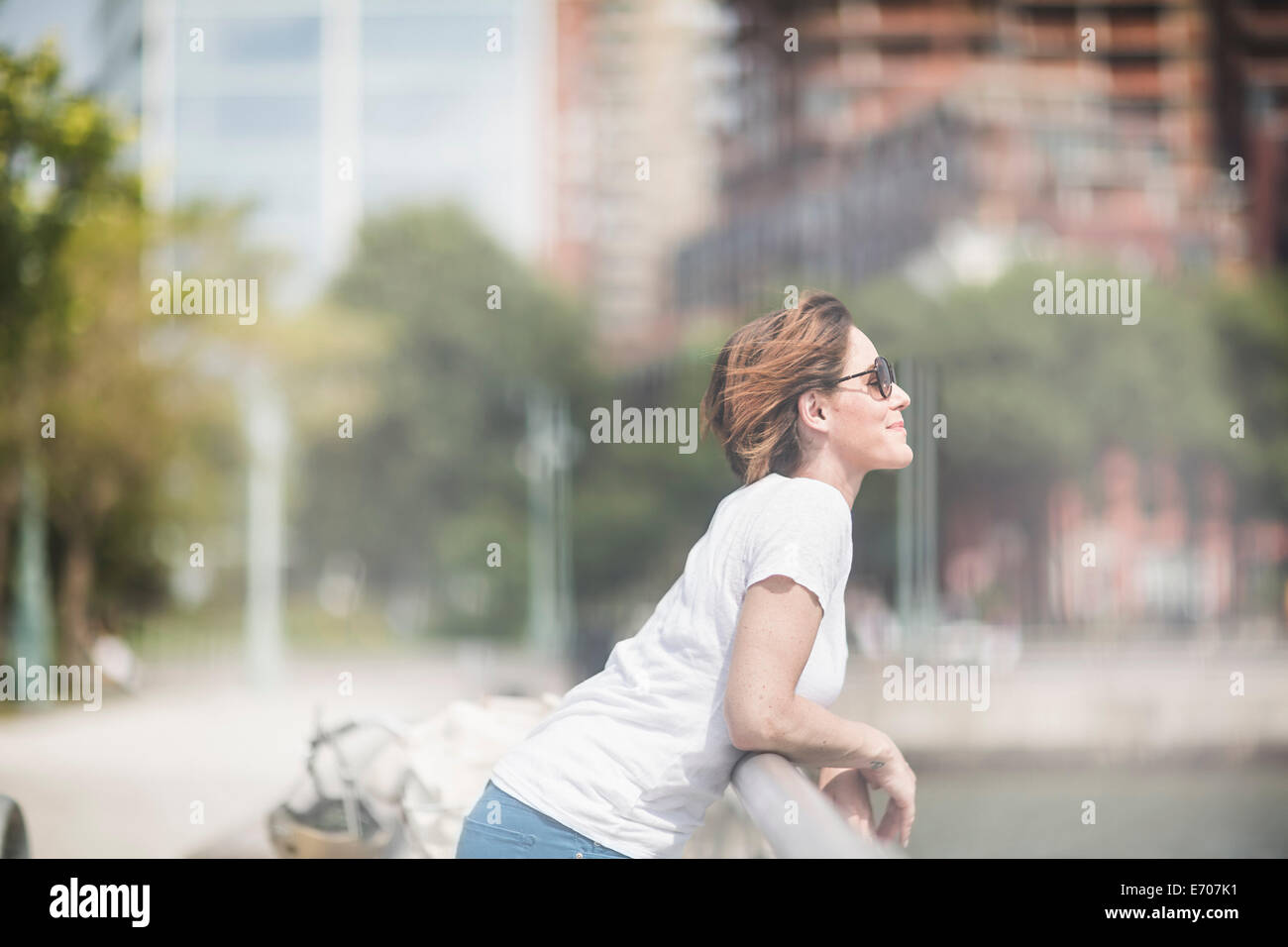 Leaning on adult hi-res stock photography and images - Alamy