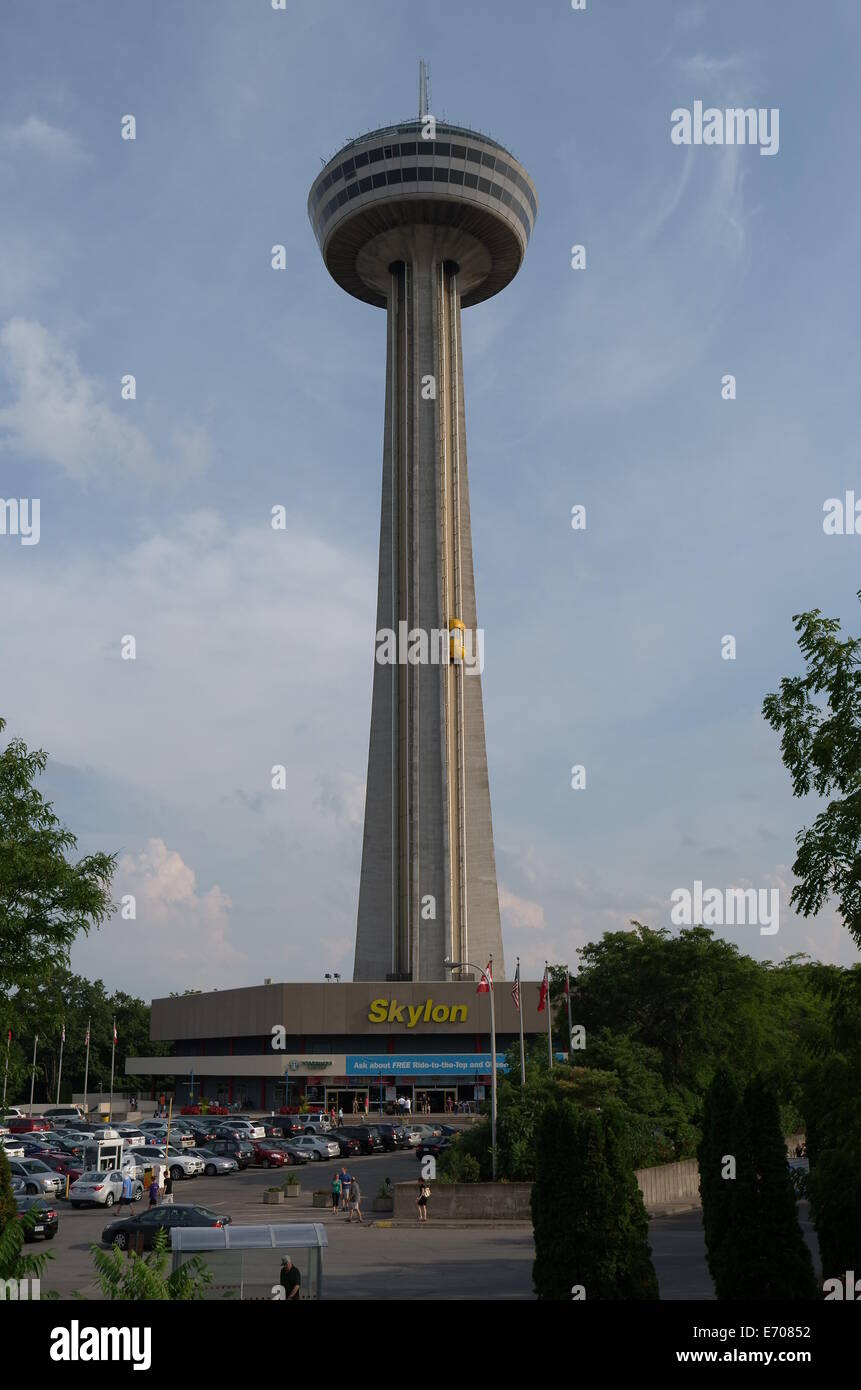 Skylon Tower at Niagara Falls, Ontario, Canada Stock Photo