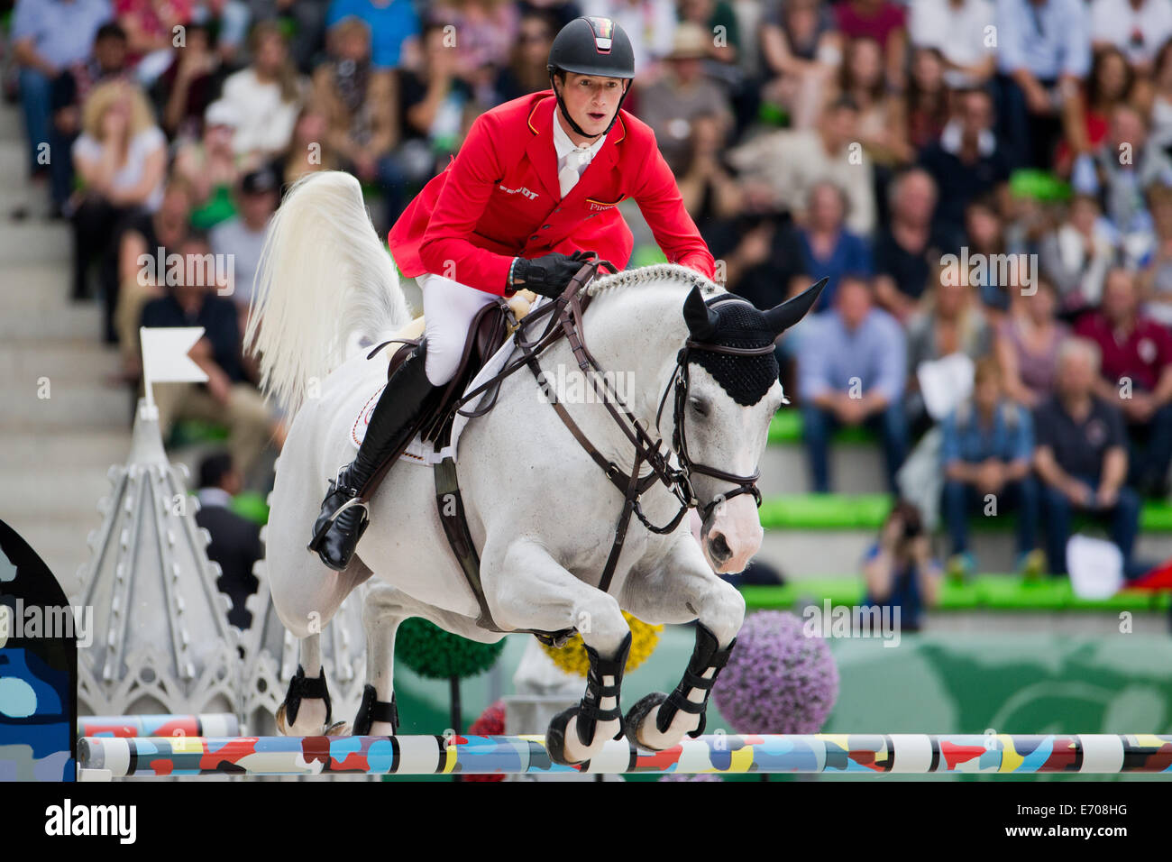 Caen, France. 02nd Sep, 2014. Rider Daniel Deusser of Germany on horse