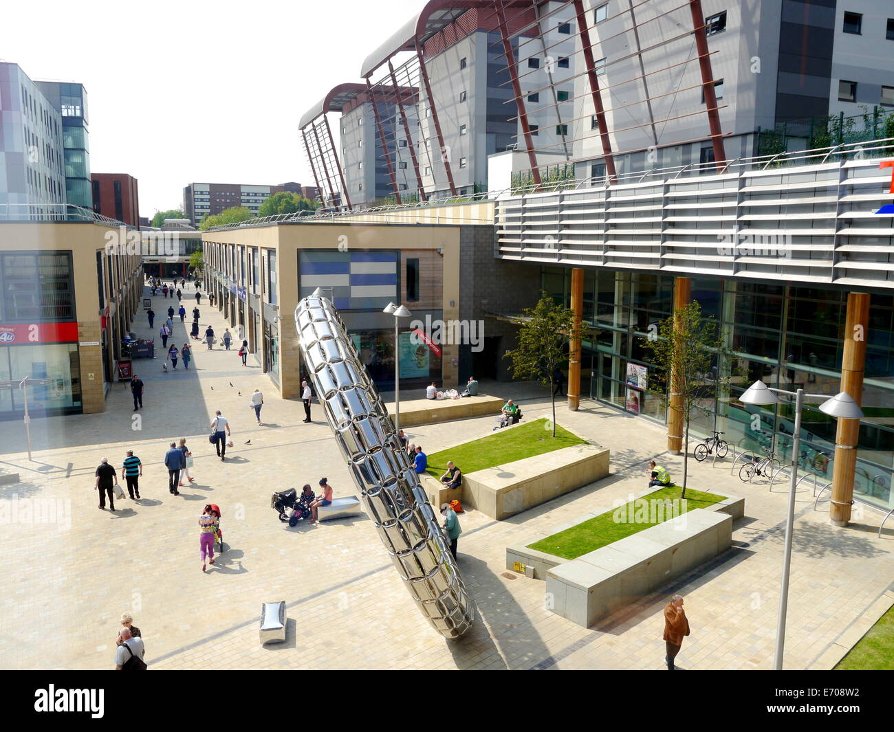 Trinity Square, Gateshead, UK. Modern architectural buildings shortlisted for the 2014 Carbuncle Cup. Credit:  Victor W Adams / Alamy Live News Stock Photo