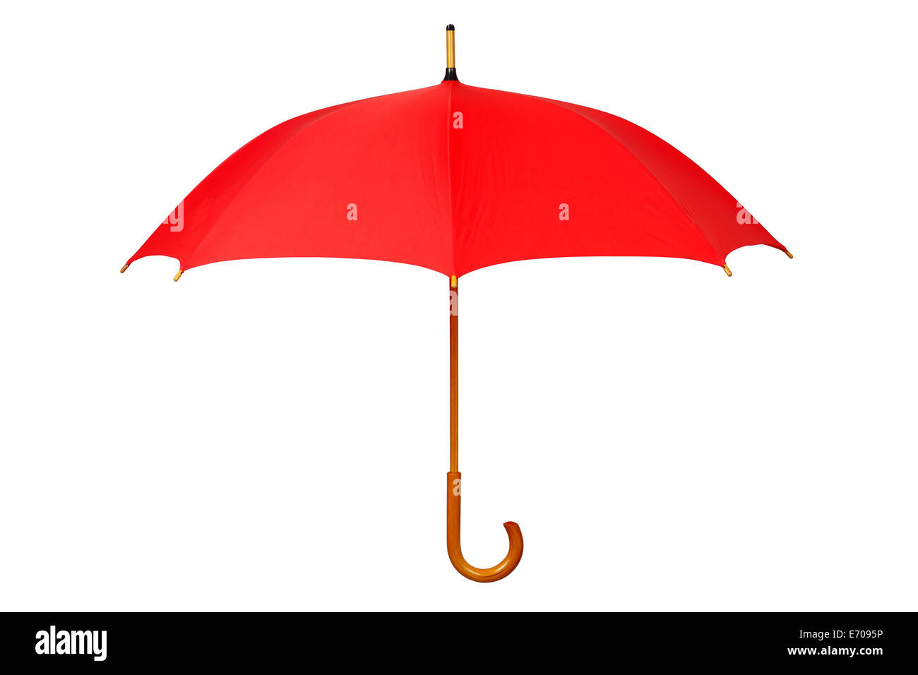 Open red umbrella Stock Photo