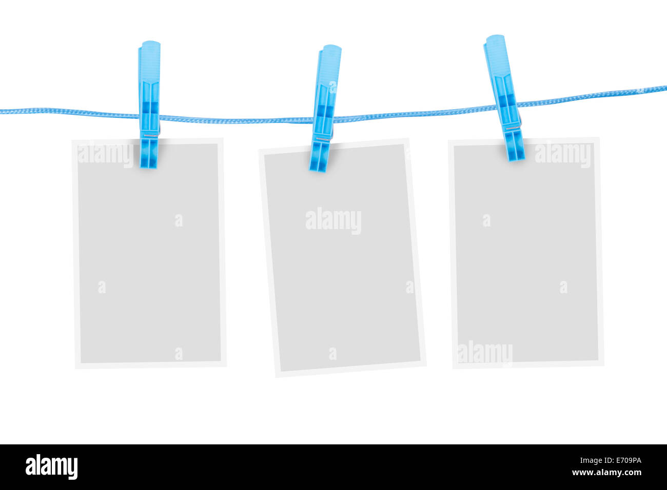 Blank white empty paper frames for your design, isolated on white ...