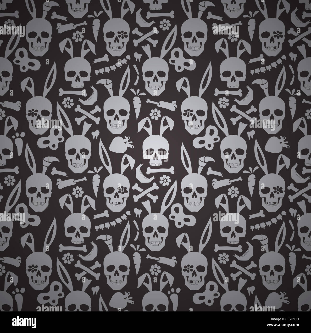 bunny skull wallpaper Stock Photo - Alamy
