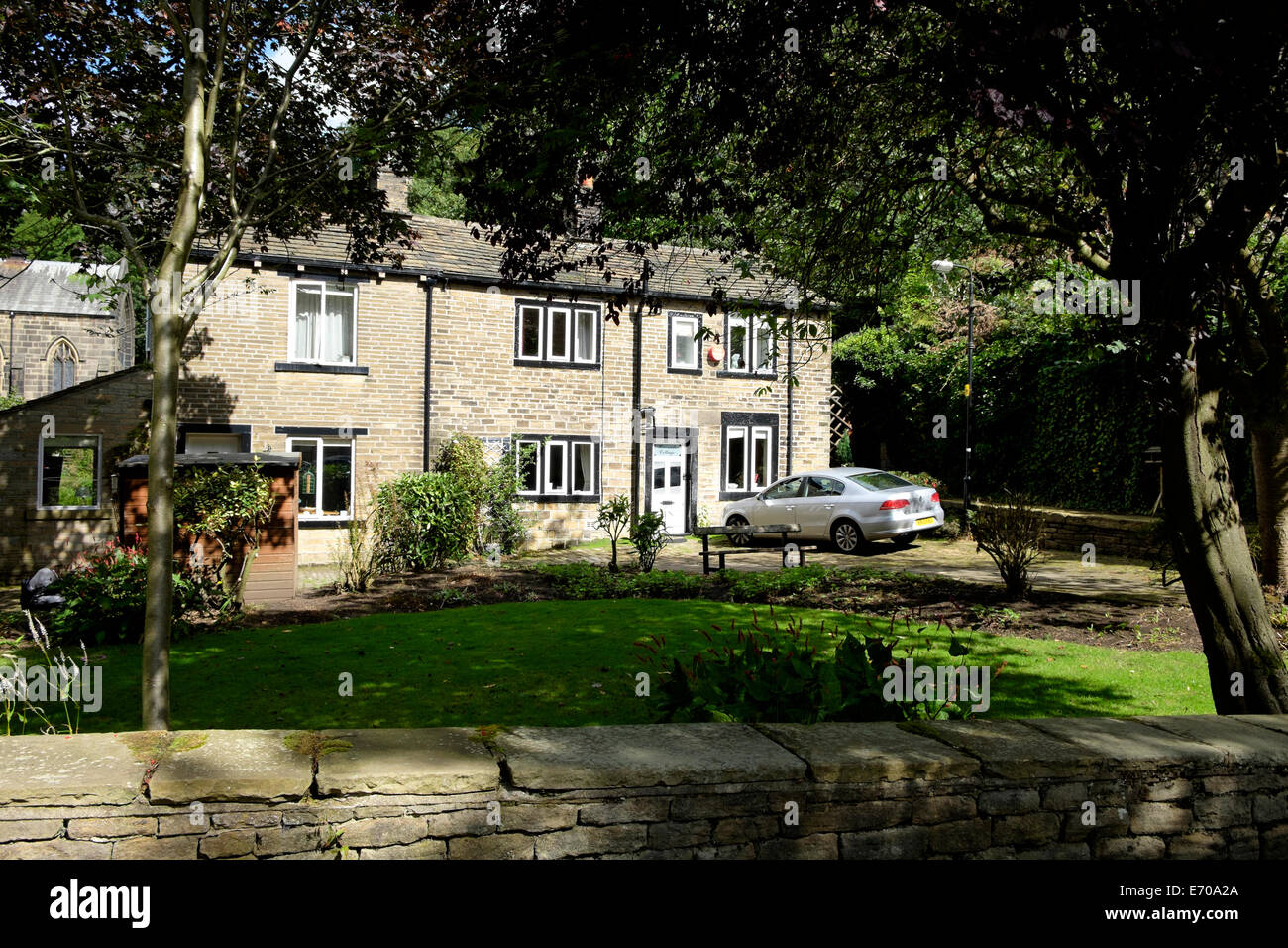 House in the village centre, Luddenden, West Yorkshire Stock Photo Alamy