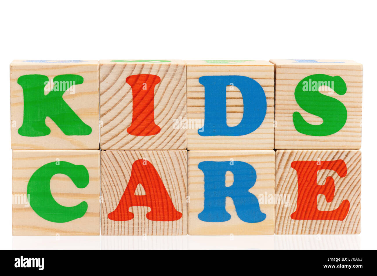 Word kids care Stock Photo - Alamy