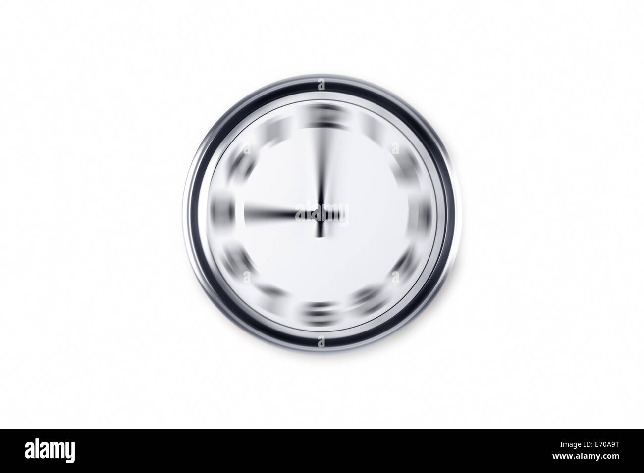 Radial blurry wall clock, isolated on white background Stock Photo Alamy