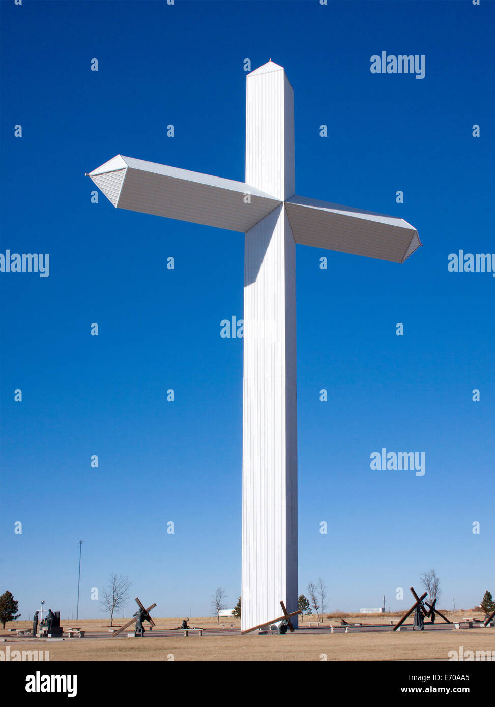 Worlds Largest Cross on old Route 66 in Groom Texas Stock Photo Alamy