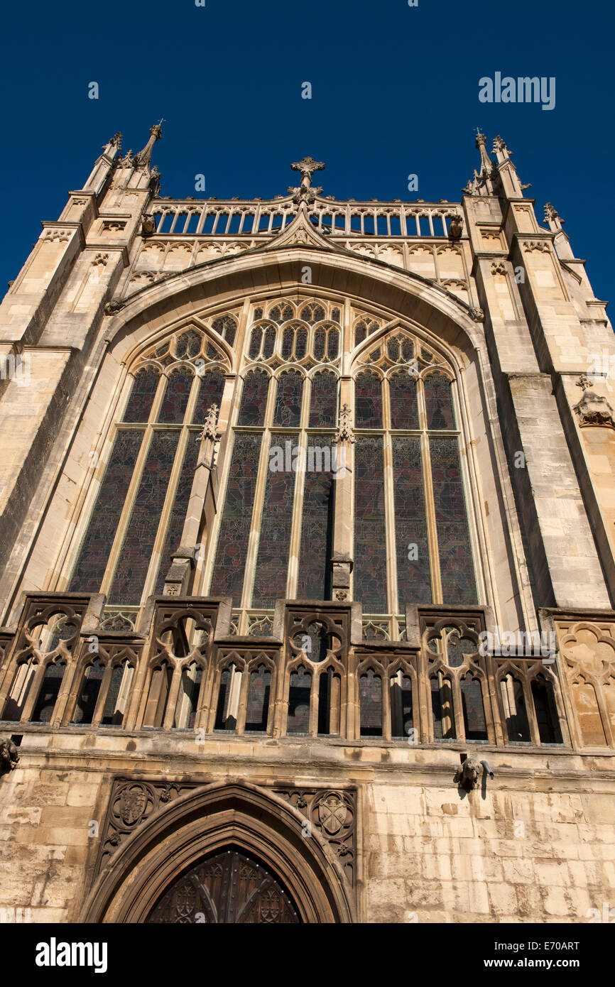 West Front of Gloucester Cathedral, Gloucester, Gloucestershire, England, UK Stock Photo