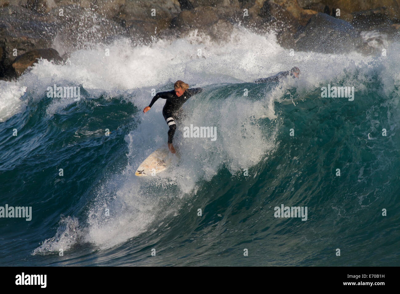 Surfing big wave hi-res stock photography and images - Alamy
