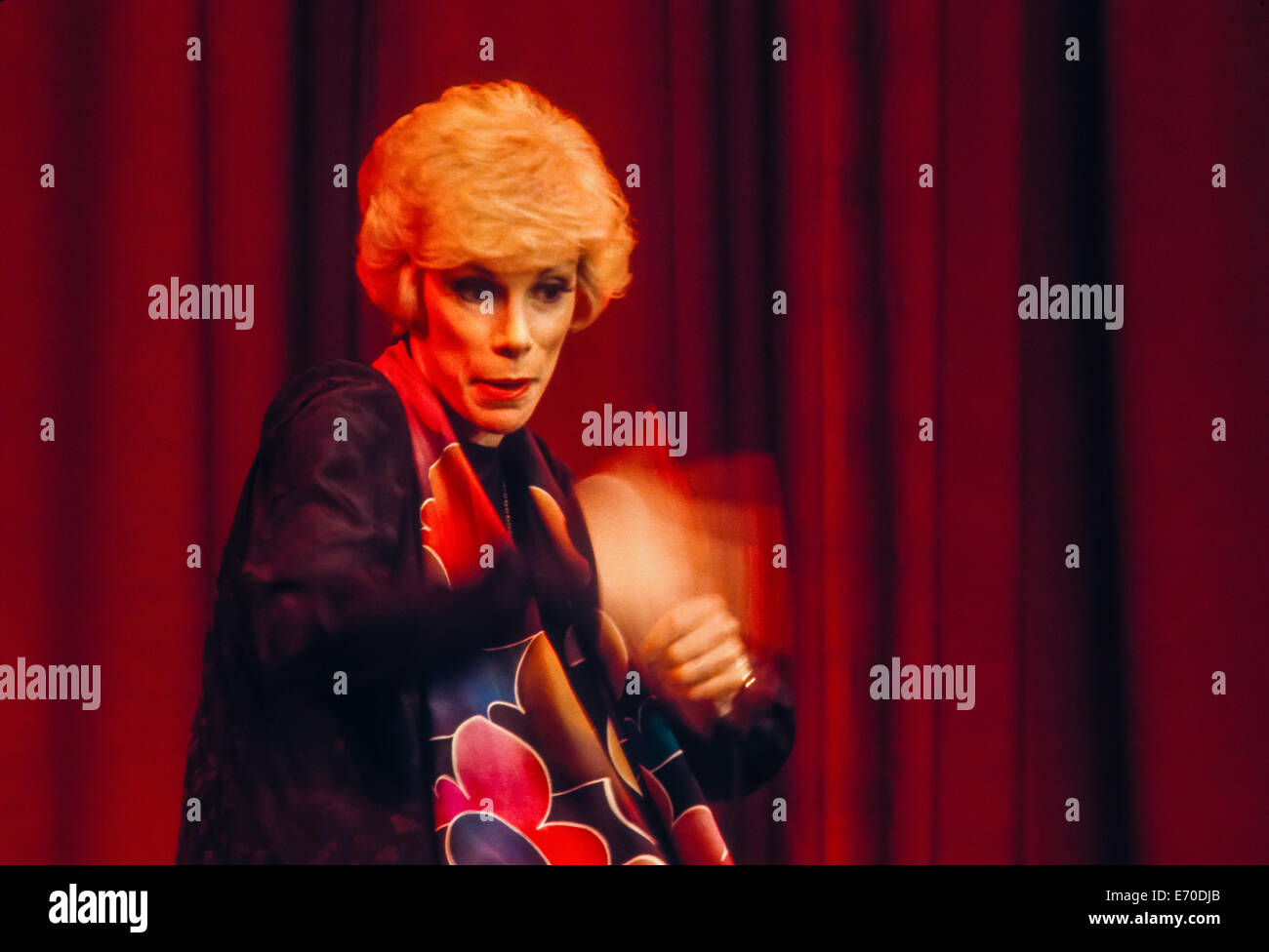 Joan Rivers, circa 1975, performing live standup comedy at Lancaster