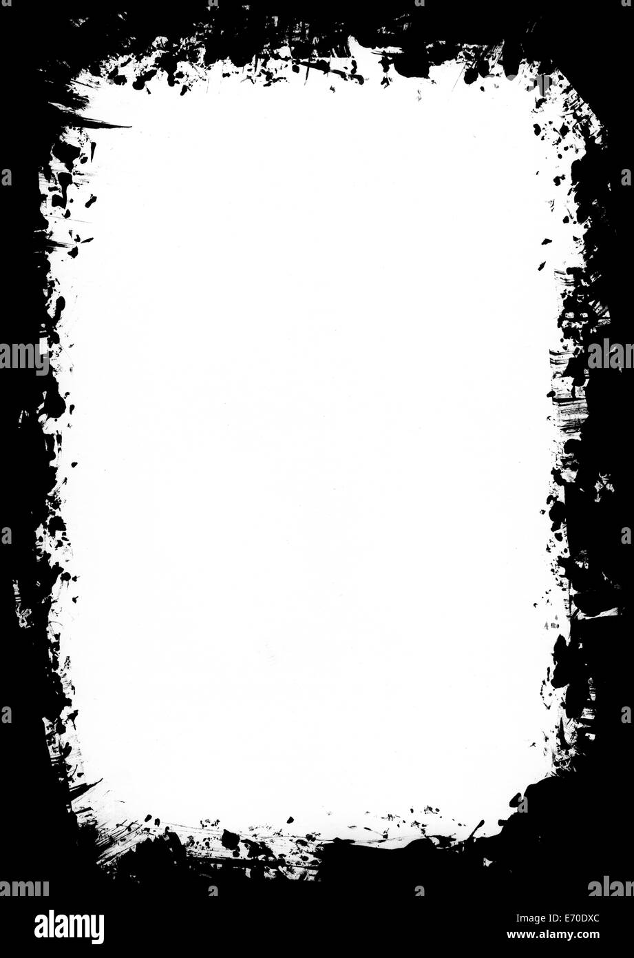 Black and White Grunge Border Stock Photo - Alamy