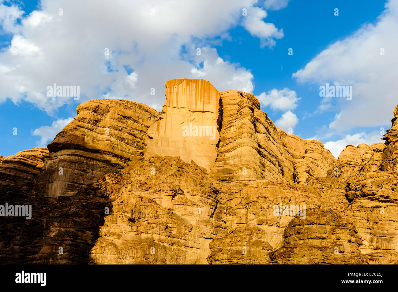 Jordan. Wadi Rum is also known as The Valley of the Moon. Stock Photo