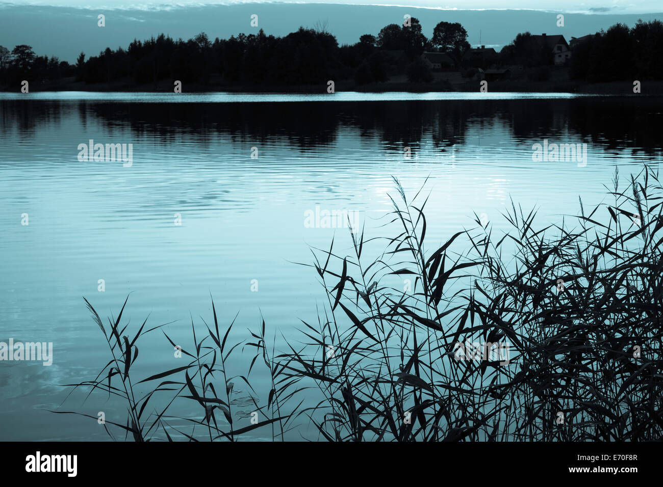 Gieret Lake, Giby, Poland Stock Photo