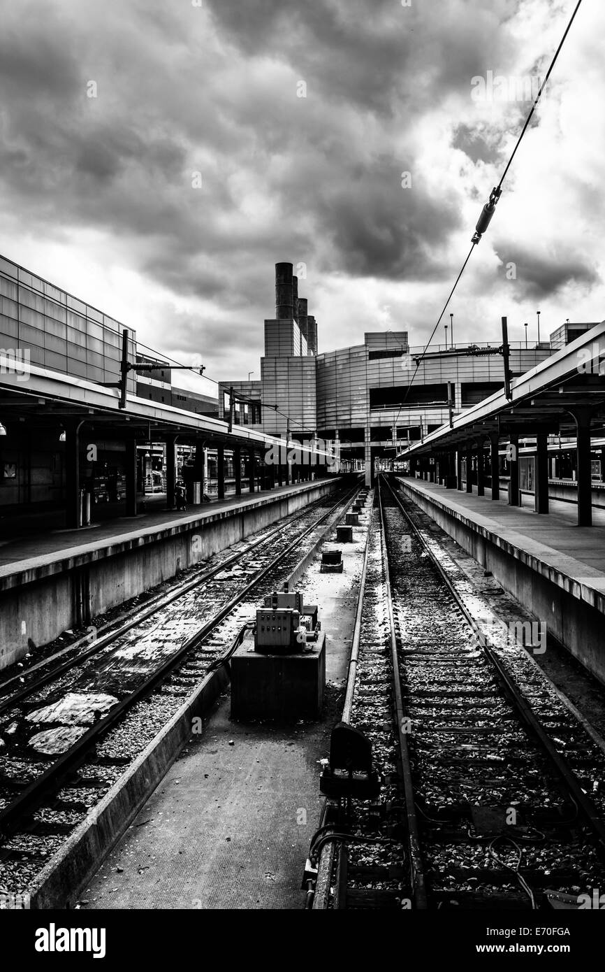 Boston south station Black and White Stock Photos & Images - Alamy
