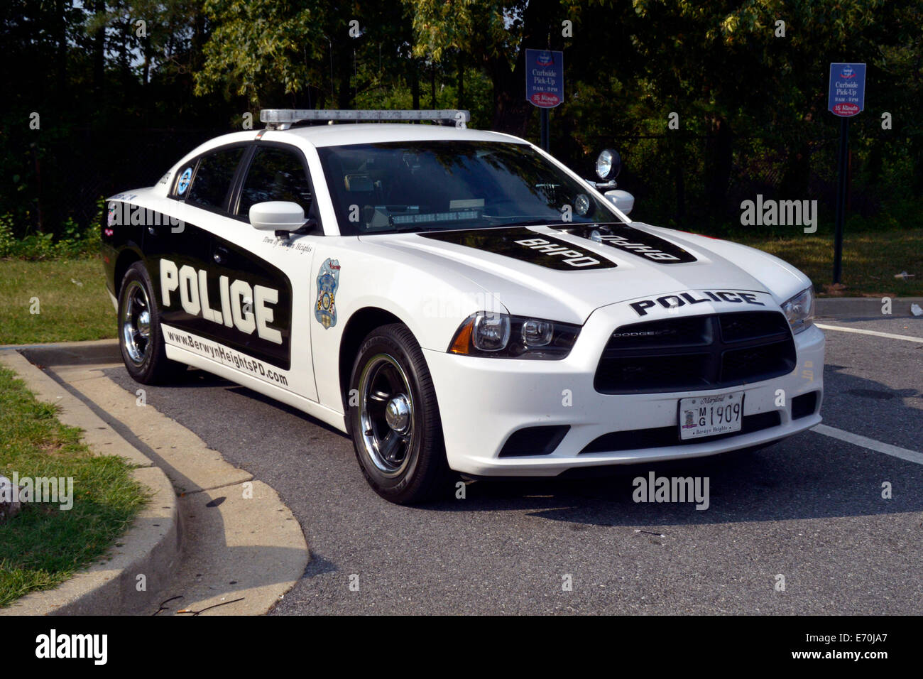 Berwyn Heights Maryland  Police car Stock Photo