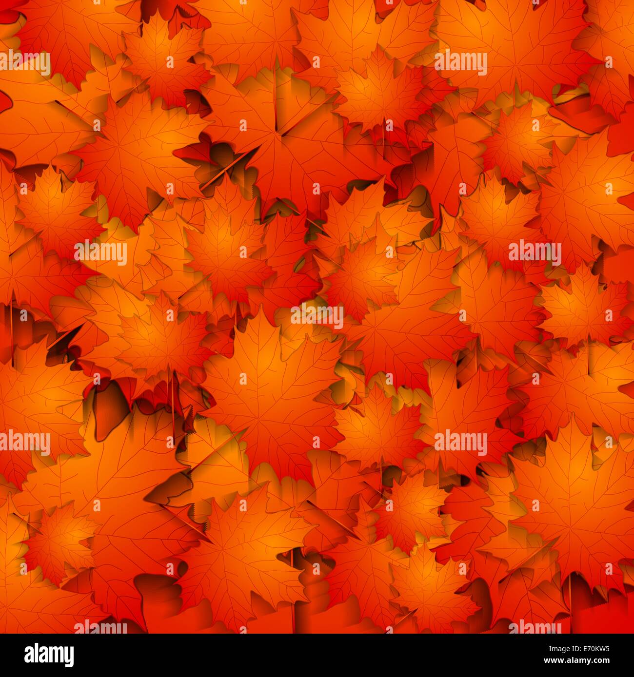 Vector autumn background with maple leaves Stock Photo - Alamy