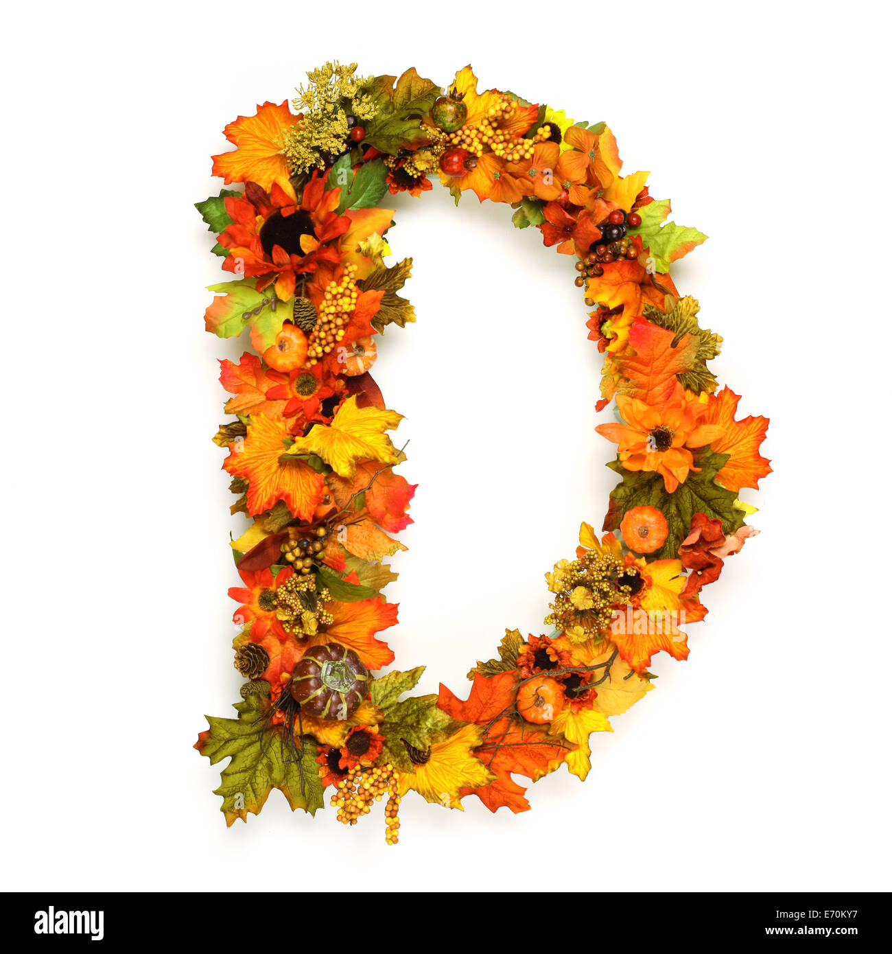 Autumn alphabet Stock Photo