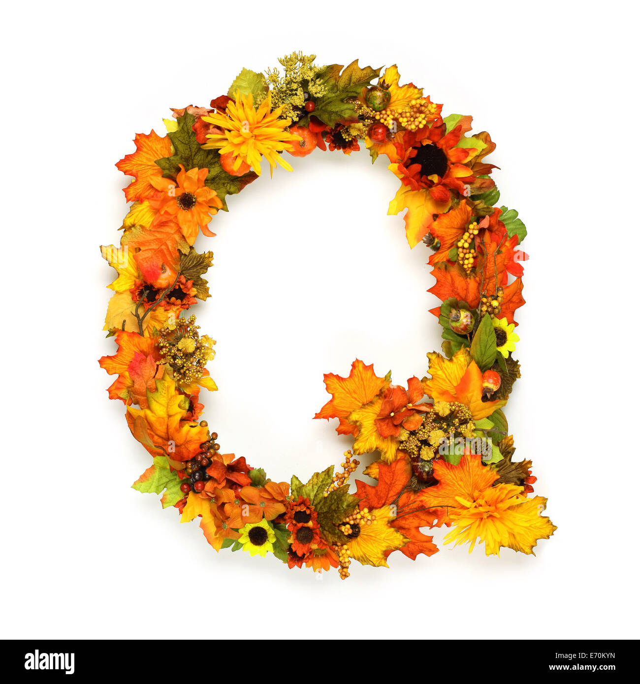 Autumn alphabet Stock Photo