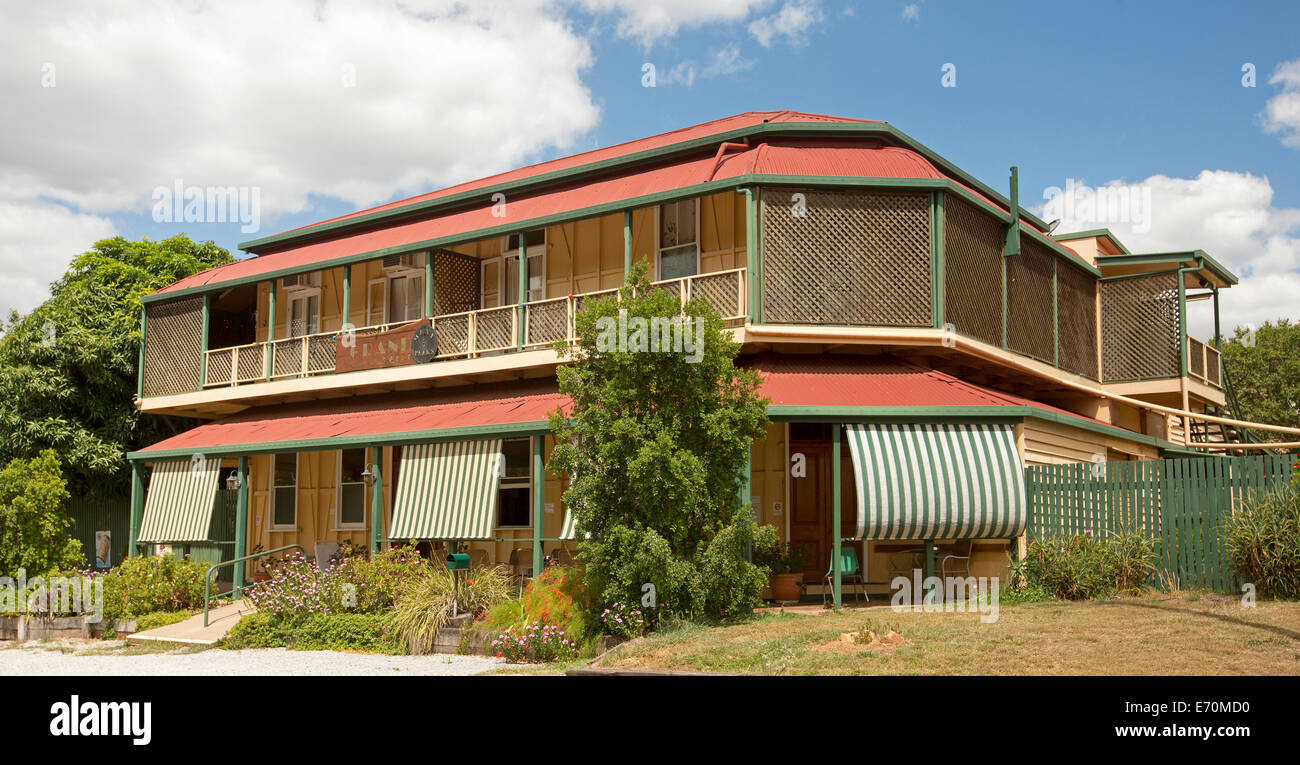Old building, Grand Hotel at tiny settlement of Many Peaks in Queensland Australia Stock Photo