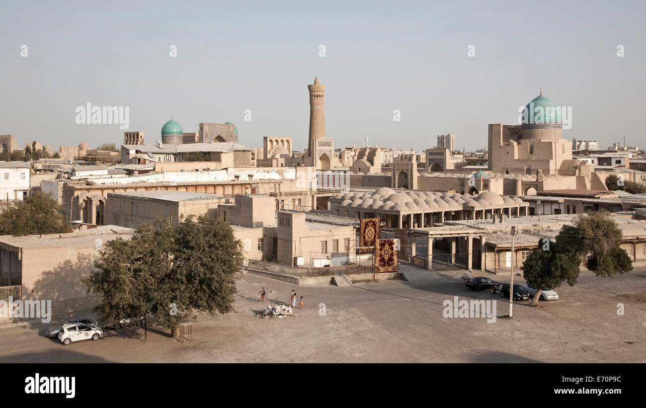 Historic centre of Bukhara, Buxoro, Silk Route, Uzbekistan Stock Photo