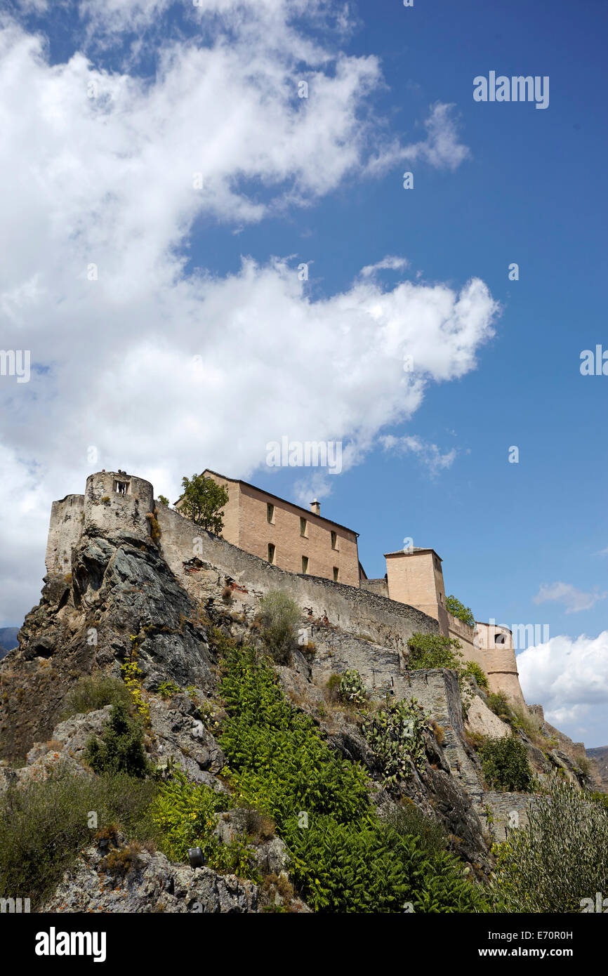 Citadel, Corte, Corsica, France Stock Photo