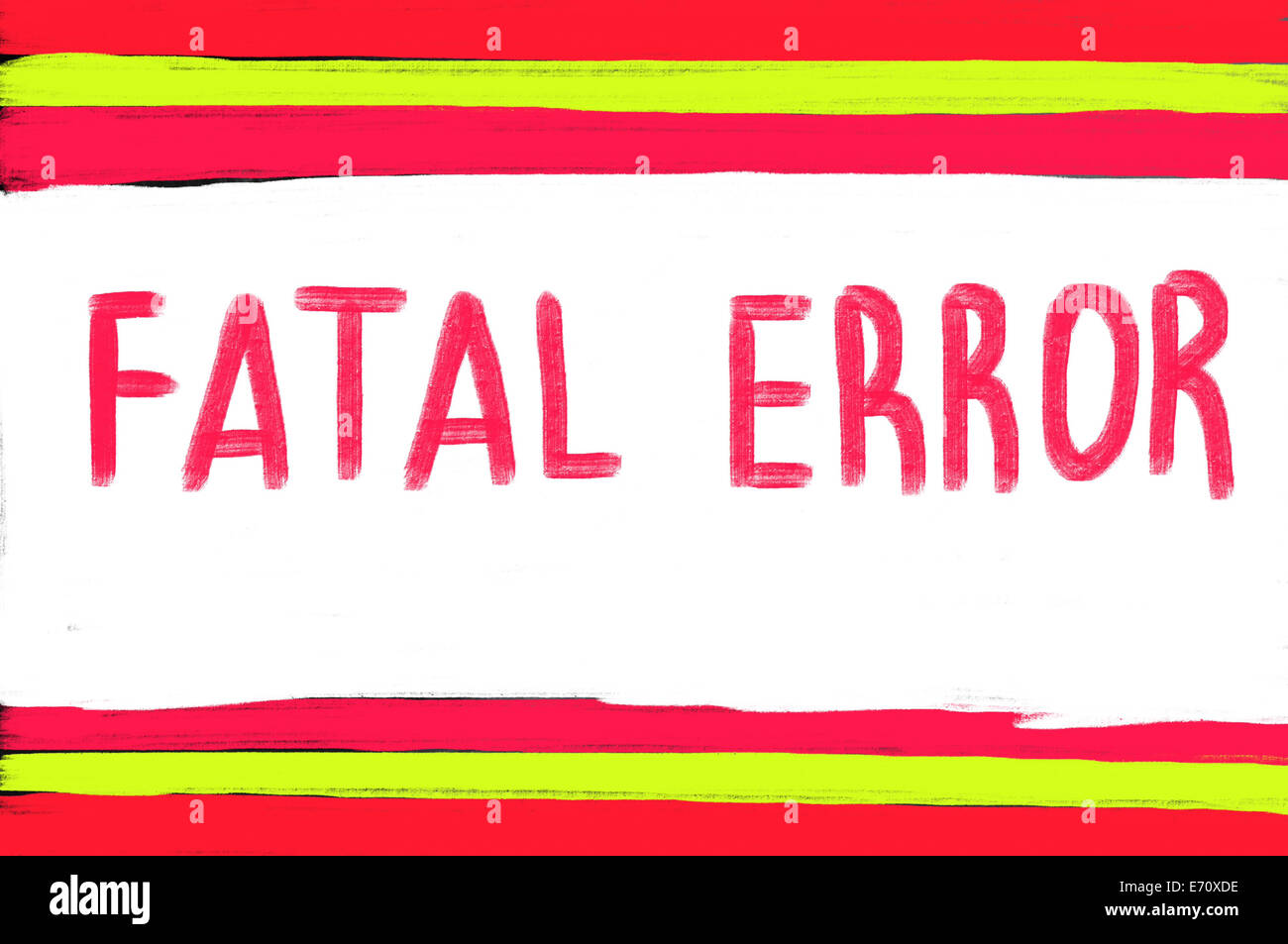 fatal error Stock Photo