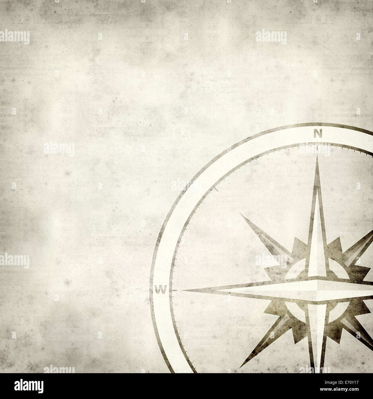 textured old paper background with compass symbol Stock Photo - Alamy
