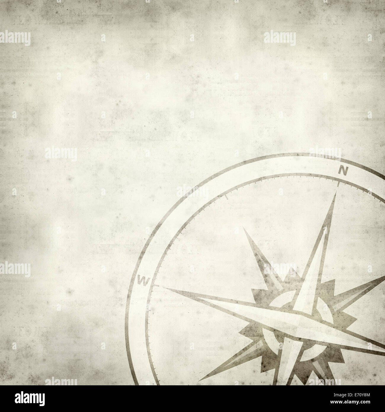 textured old paper background with compass symbol Stock Photo - Alamy