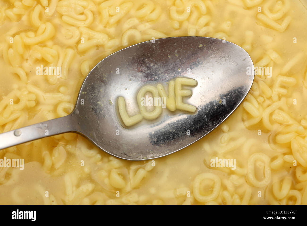 Alphabet soup pasta alphabet soup hires stock photography and images