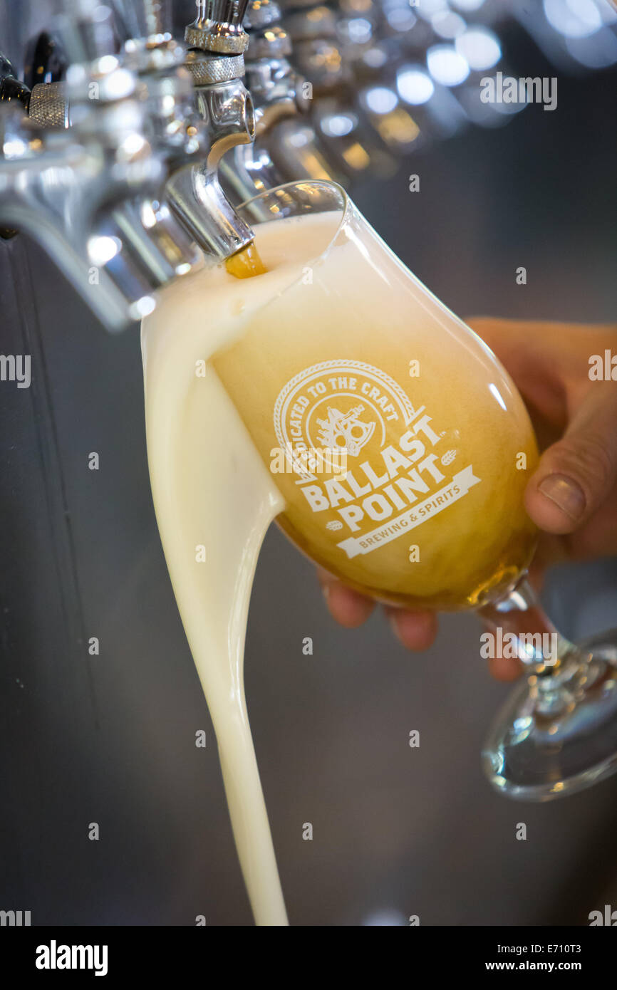 Pale Ale, Koelsch Style Ale is being poured in the tasting room of the