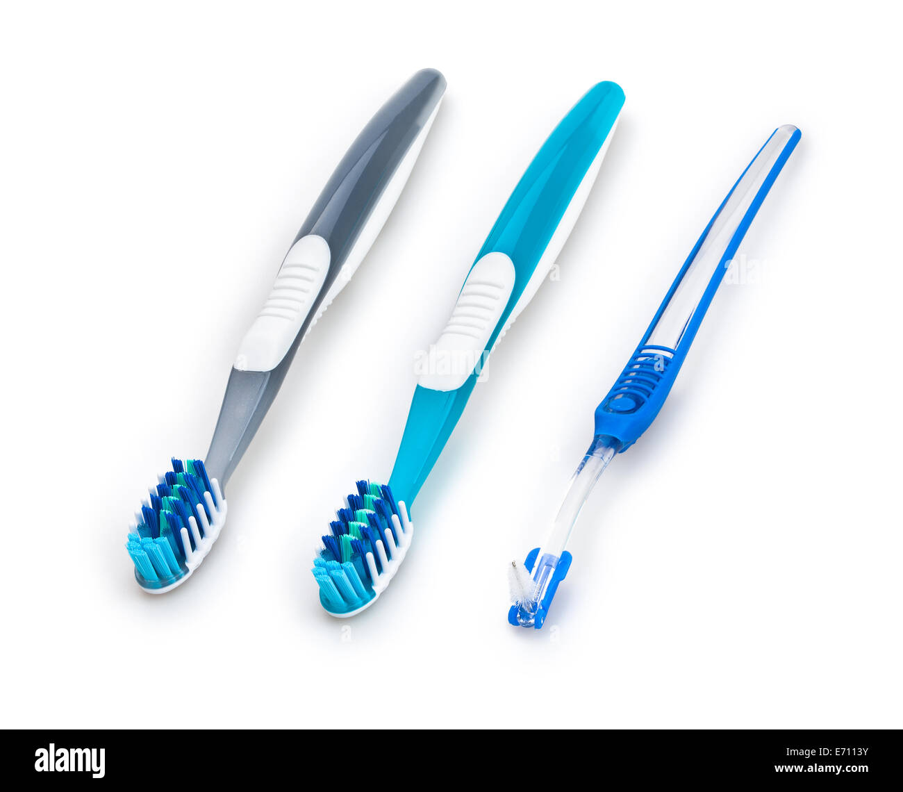 toothbrushes isolated Stock Photo