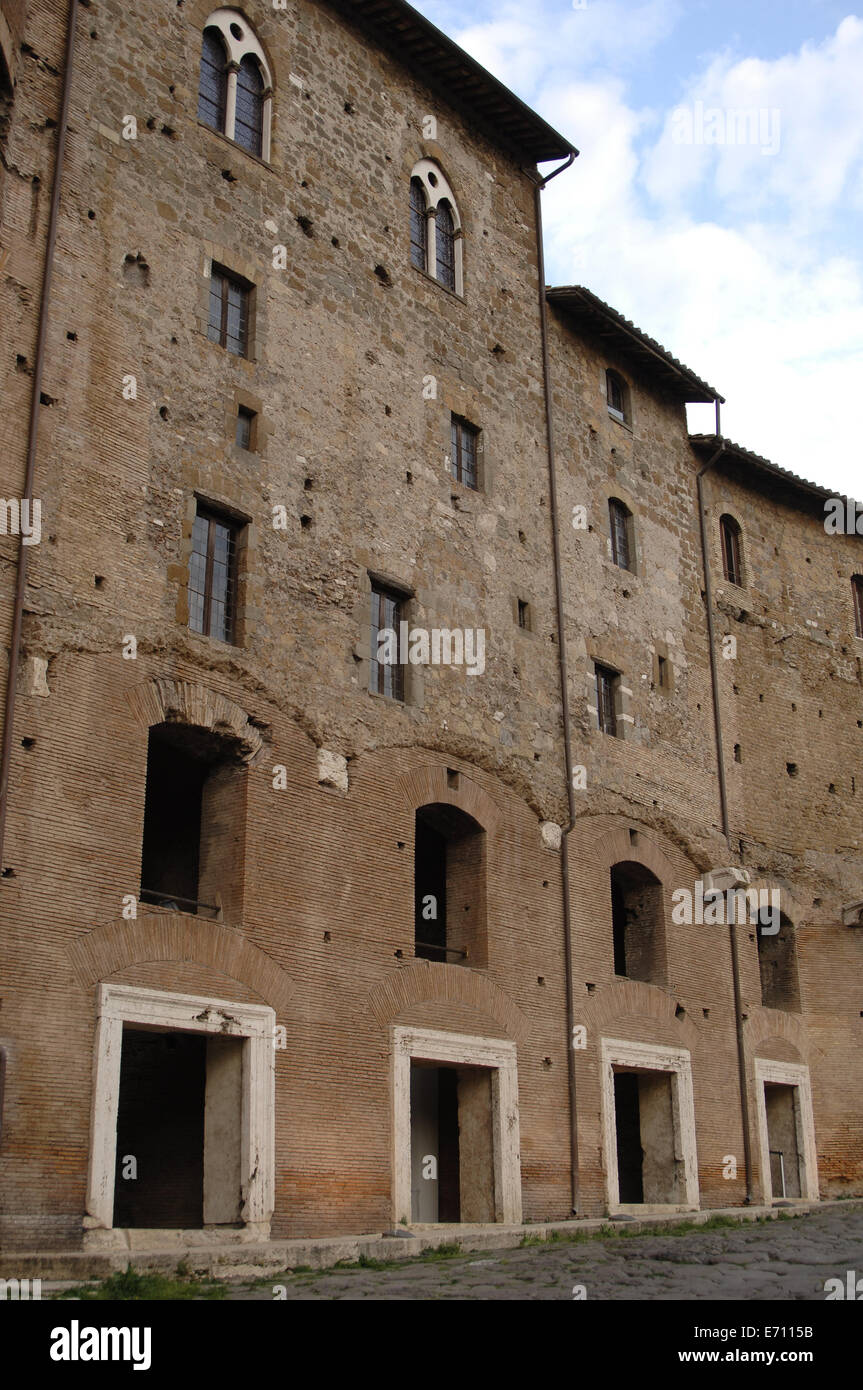 Italy. Rome. Museum of the Imperial Fora at the Trajan's Market. Exterior. Stock Photo