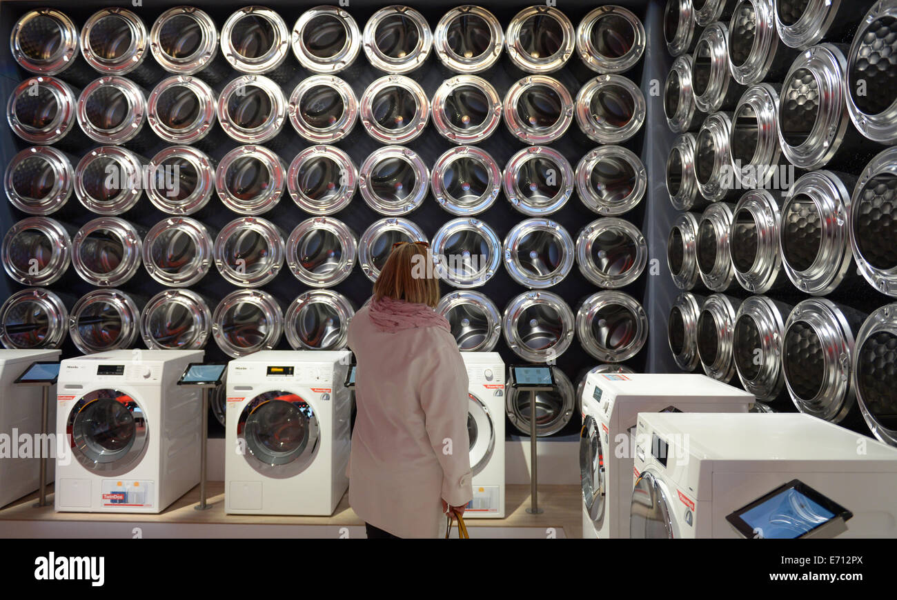 Berlin germany washing machines booth hires stock photography and