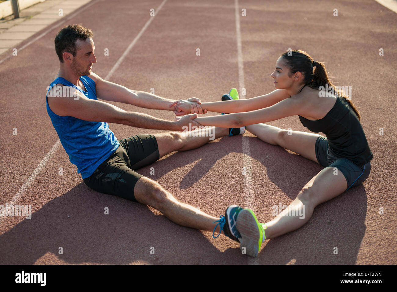 Woman sitting on man hi-res stock photography and images - Alamy