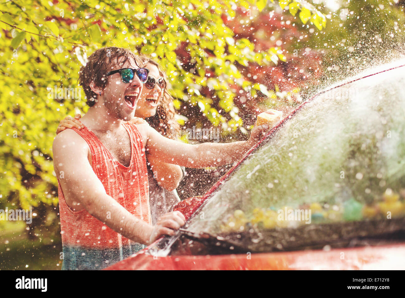 Teenager Washing Car High Resolution Stock Photography and Images - Alamy