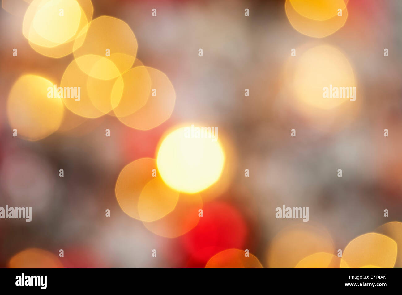 Blurred flares at christmas time Stock Photo