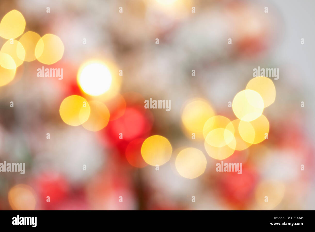 Blurred flares at christmas time Stock Photo