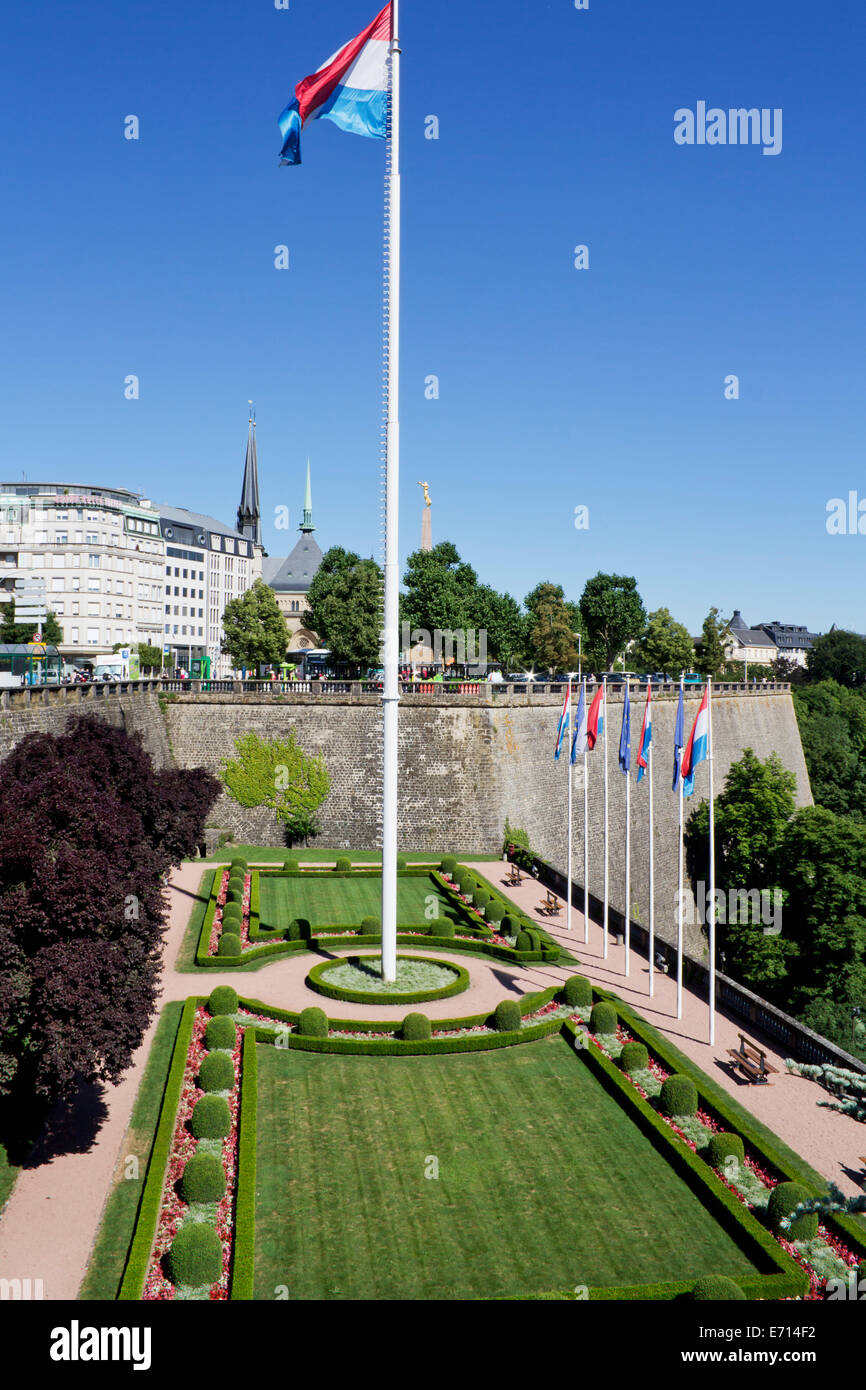 Luxembourg, Place de la Constitution Stock Photo Alamy