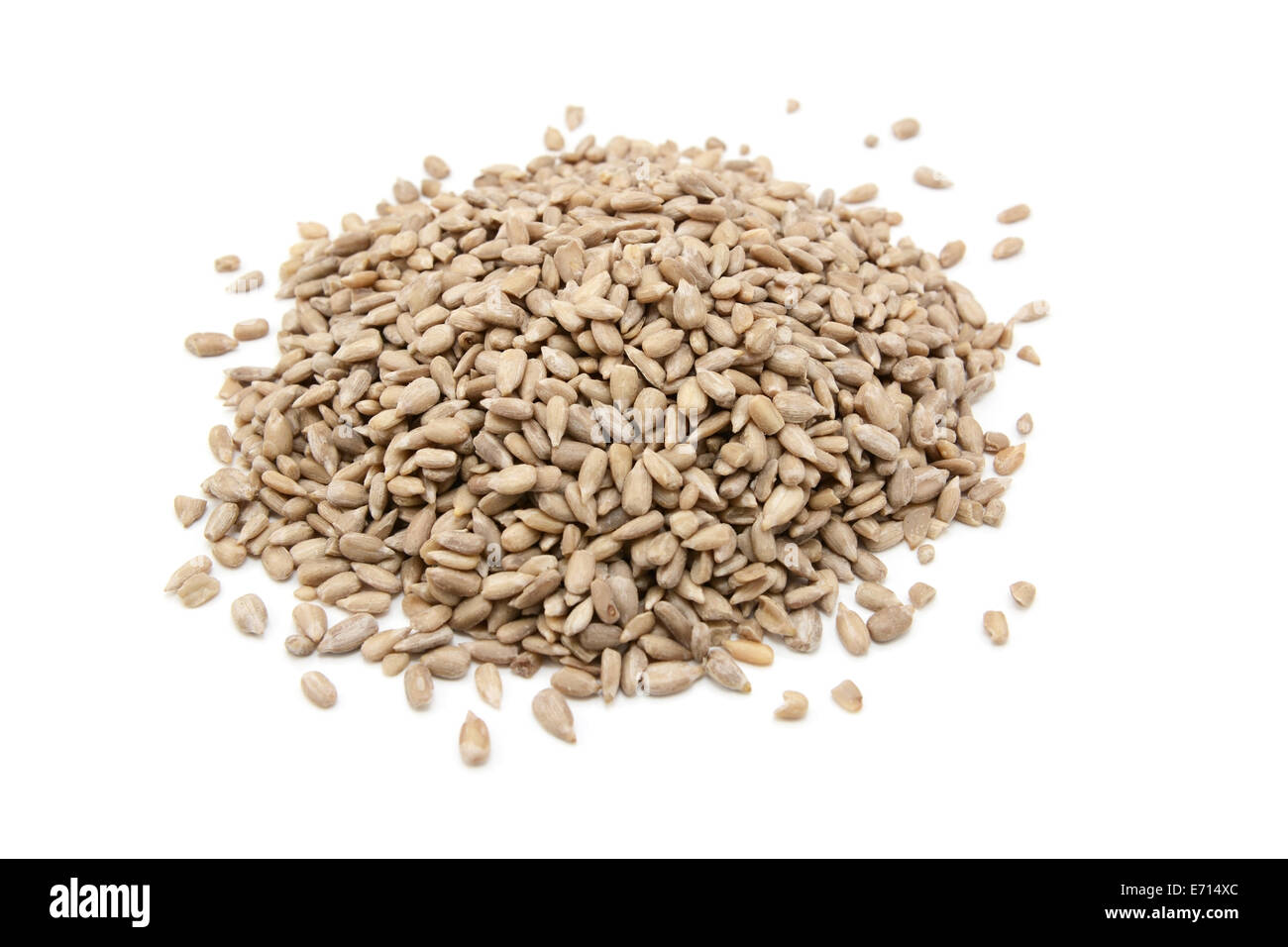 Hulled sunflower seeds, isolated on a white background Stock Photo Alamy