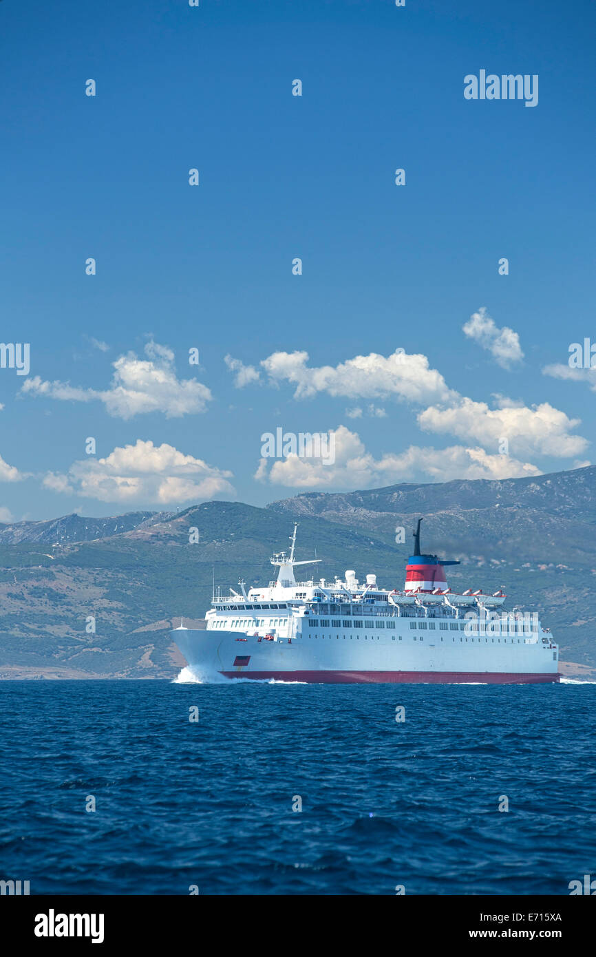 Spain, Andalusia, Tarifa, Ferry Stock Photo