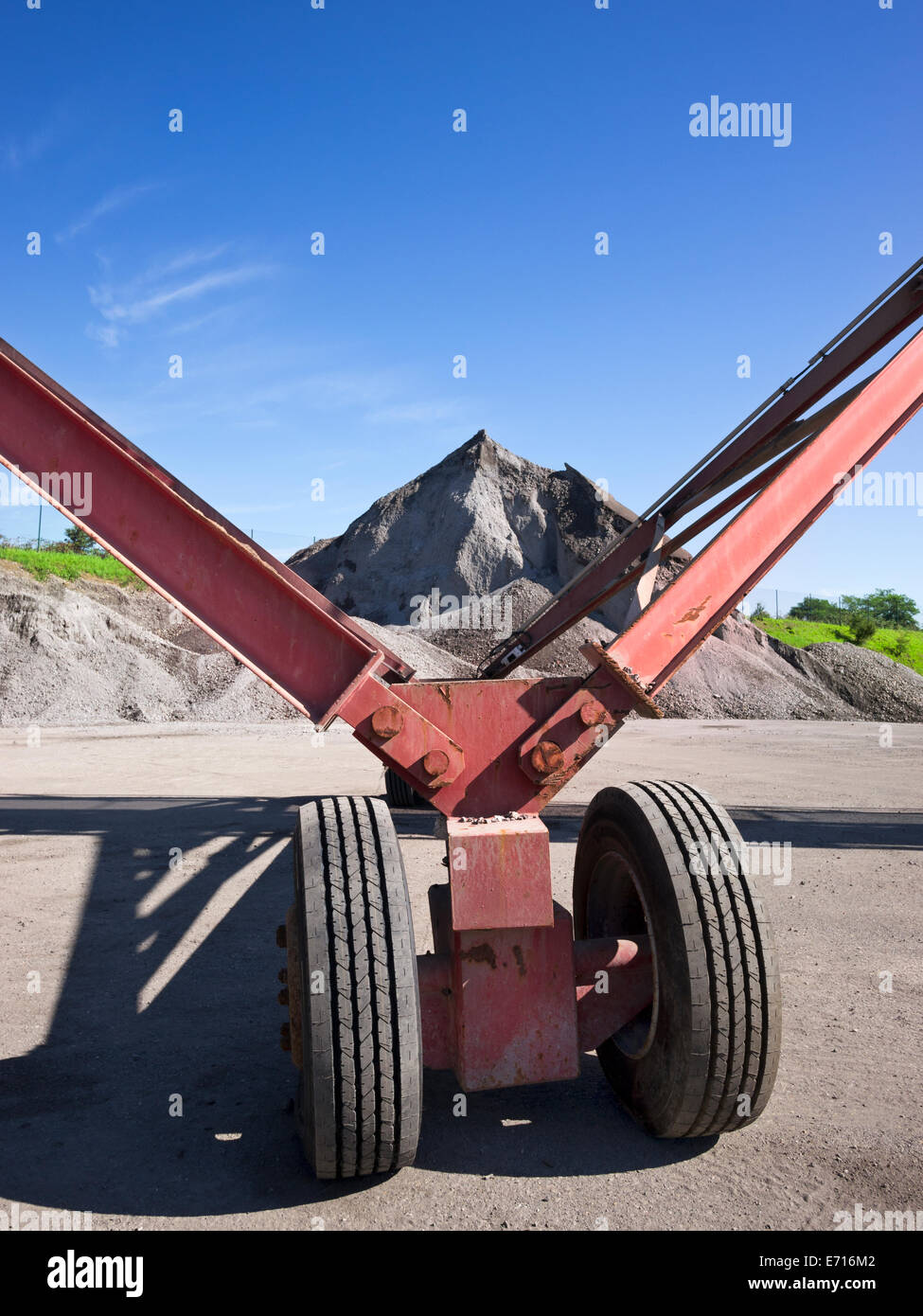 Germany, BadenWurttemberg, incinerator TREA Breisgau, Conveyor belt